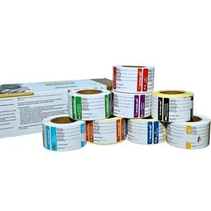 Juego de 7 Rollos/1000 Etiquetas Rotativas para Día de la Semana, Etiquetas Removibles de 1x1 Pulgada para Alimentos, de Lunes a Domingo - Product Image 1