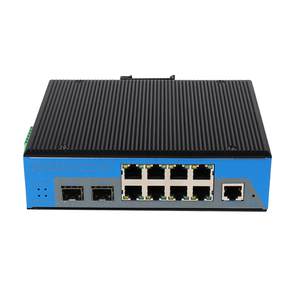 DC12V-52V 8 *10/100/1000M พอร์ต+ สวิตช์พอร์ตไฟเบอร์ 2 พอร์ต รองรับสวิตช์โปรโตคอล IEEE802.3af/IEEE802.3at - Product Image 1