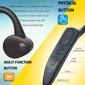 2019 nuevos modelos J20 auriculares de conducción ósea IPX6 impermeable auricular inalámbrico Bluetooth <span class=keywords><strong>5</strong></span>,0 auriculares - Product Image 4