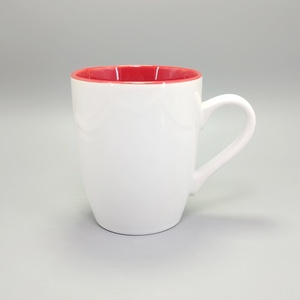 Tùy chỉnh hiện đại gốm <span class=keywords><strong>Mug</strong></span> cho quảng cáo sự kiện trống-shaped trắng bên ngoài đầy màu sắc nội thất an toàn Hot cà phê cho các bên - Product Image 3