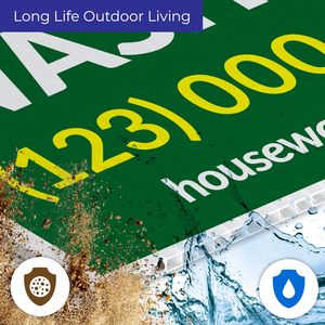 Cartelli da Giardino Impermeabili e Resistenti 18x24 Bifacciali con Palo a H per Servizi e Riparazioni, Ristrutturazioni Casa - Product Image 3