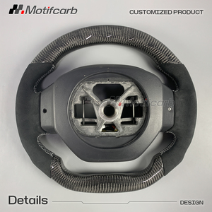 Volante Deportivo Personalizado de Fibra de Carbono con LED Inteligente e Indicador de RPM, con Empuñaduras de Microfibra Negra para Peugeot 508 GT SW GT Line 308 2017-2026 - Product Image 5