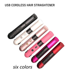 Etiqueta Privada inalámbrico plancha de pelo y <span class=keywords><strong>rizador</strong></span> 2 en 1 <span class=keywords><strong>amazon</strong></span> Venta caliente de cerámica USB plancha de pelo al por mayor - Product Image 6