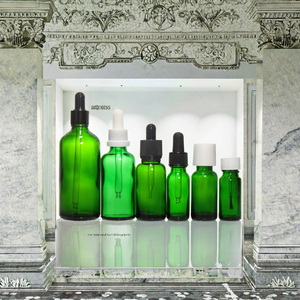 Großhandel Grüne Glasflaschen 10ml 15ml mit Individueller Siebdruckgestaltung und Glaspipette für Ätherische Öle - Product Image 2
