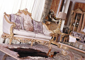 Set di Divani di Lusso in Stile <span class=keywords><strong>Barocco</strong></span> Francese per Soggiorno, Divano in Tessuto Intagliato a Mano per Palazzi Reali, Arredamento Europeo per Soggiorno - Product Image 2