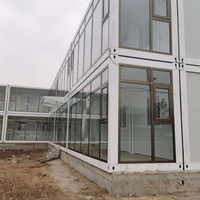 Mini-maison modulaire mobile en fibre de verre et laine, style loft, pour bureau préfabriqué en conteneur à 2 étages, idéale pour le voyage, de style chinois moderne