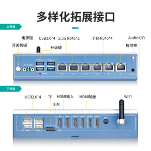 Ordinateur de contrôle industriel Lehua, micro-ordinateur sans ventilateur, 2.5G Lan, Hdmi, Wifi pour l'automatisation robotique - Product Image 1