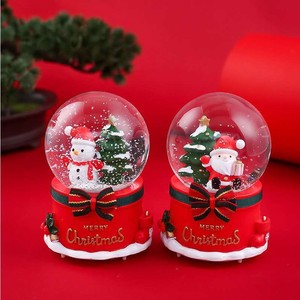 Venta caliente de fábrica Regalo de Navidad Romance Adolescente Copos de nieve luminosos Santa Claus Bola de cristal Caja DE <span class=keywords><strong>MÚSICA</strong></span> - Product Image 1