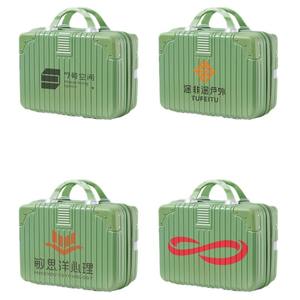 Valise portable légère de 14 pouces, élégante, avec serrure à code, fermeture éclair, petite valise de cabine pour le rangement des cosmétiques - Product Image 2