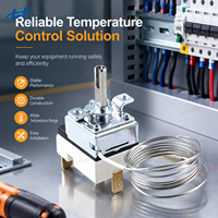 Thermostat capillaire réglable à coupure thermique, régulateur de température mécanique pour cuisinières électriques domestiques et chauffe-eau