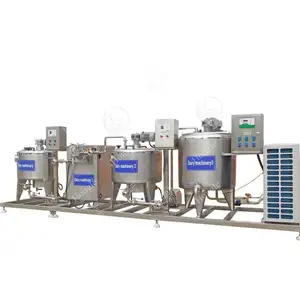 Máquina pasteurizadora de leite congelada 100 litros, linha de produção automática de iogurte e leite, fabricante de produtos lácteos