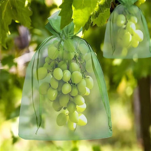 100Pcs Anti-<b>Insect</b> Bird Net Bags Drawstring <b>Mesh</b> Fruit Protectors for Grape Fig Mango - Product Image 5