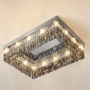 Plafonnier Gris Offre Spéciale Salon Chambre Luxe Moderne Carré Rectangulaire Led Plafonnier - Product Image 4