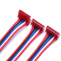 Rangkaian Kabel Wire Harness 26AWG UL1007 300V VW-1 Tahan Api 4 Pin Konektor 2 Arah Multi Warna PCB OEM LED
