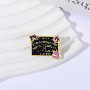 Sming pimleri 90s Video oyunu Gengar bilinmeyen korku emaye Pin toplamak rozeti mücevher sırt çantası aksesuarları yaka broş - Product Image 1