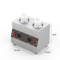 Distributeur Électrique Commercial en Acier Inoxydable pour Sauce Tomate, Confiture, Fromage, Chocolat – Machine Chauffante pour Garnitures de Bouteilles – Certifié CE