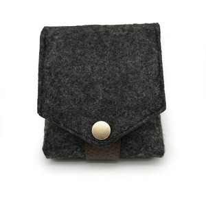 Girls Polyester Mini <b>Square</b> Storage Pouch Fashion Open Style Lipstick Bag Portable Felt Design - Product Image 3