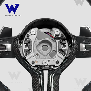 BMW F10 F30 E90 F70 E71 F31 F32 X5 X6 F01 F07 F20 F11 F22 F25M3M4M5に適した、上下が平らなカーボンファイバーステアリングホイール - Product Image 6