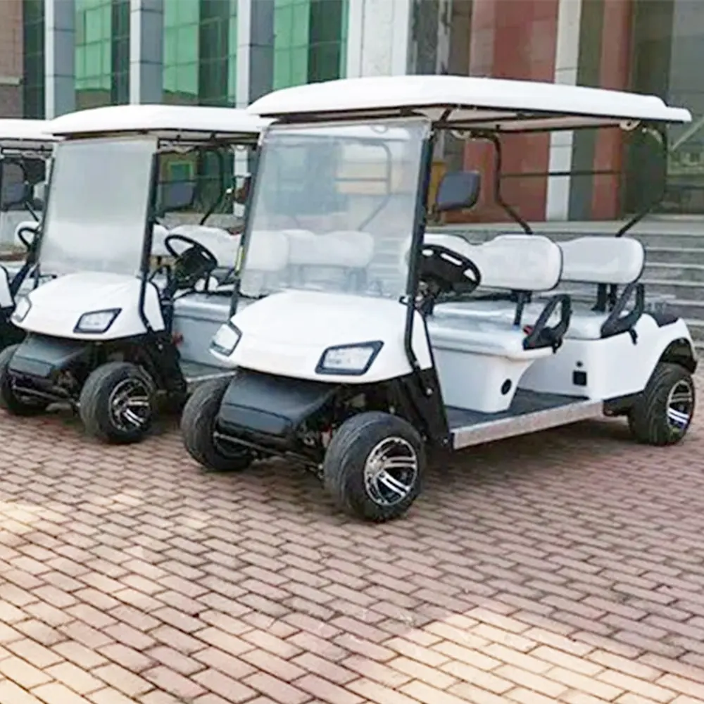 Hot Sale Golf Cart Four-Wheeled Elétrica Hotel Recepção Propriedade Patrulha Car Scenic Tour Sightseeing Car