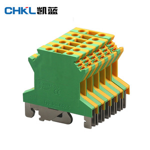 Chkl Uslkg2.5n บล็อกขั้วต่อสายดินแบบราง Din ขนาด 2.5 มม. 34a สำหรับงานวิศวกรรมไฟฟ้า - Product Image 4