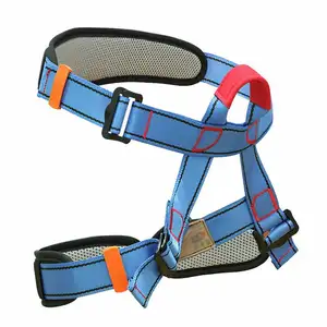 Children's Half Body Safety Harness with Double Lanyard Hook Fall Protection Buckles and Belt Parts for Climbing