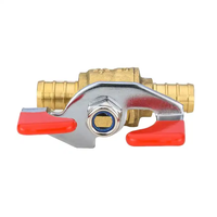 Hot Sale Hochwertiges Pex X Pex Kugel hahn 1/2 "Messing Kugel hahn