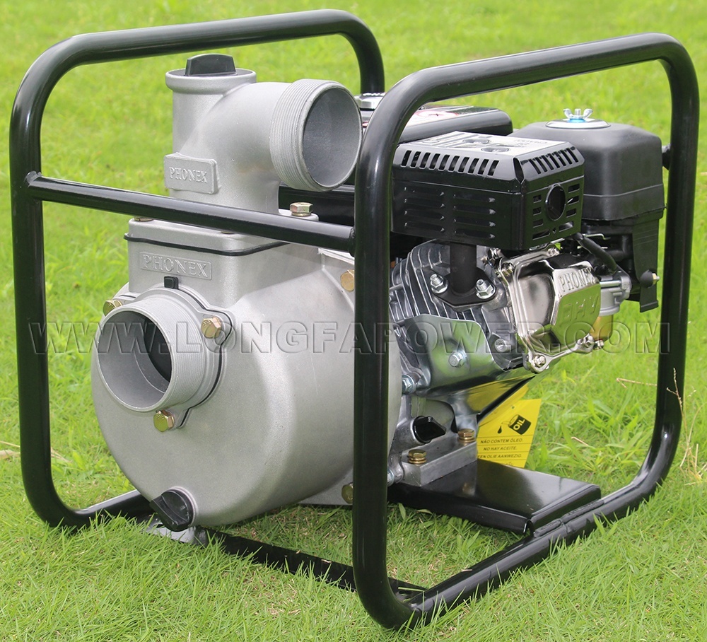TaNeHaKi Pompe à Eau Essence 4 Temps - Débit 8000L/H - Pour Jardin, Drainage, Irrigation - Moteur 38cc Puissant
