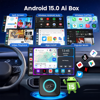 PlayAiBox Android 15 Boîtier CarPlay sans fil Qualcomm 6115 4+32 Go pour YouTube/Netflix, prend en charge l'écran partagé et la mise en miroir