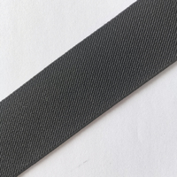 Cinta Elástica Tejida de Poliéster/Látex Negra de Alta Calidad de 20mm 25mm 30mm 38mm 50mm, Grosor de 1-2mm, para Ropa y Equipaje, Duradera