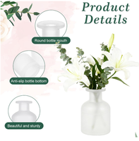 Bouteille diffuseur vide rechargeable en verre de 150 ml/5 oz, pots diffuseurs, conteneur de stockage pour aromathérapie, accessoires de parfum