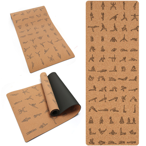 Diseño personalizado profesional Tamaño Imprimir Vegan Yoga Matt Tamaño personalizado Yoga Mat Cork Mat - Product Image 1