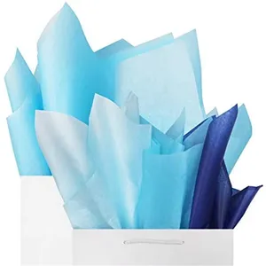 Заводская бумажная салфетка с логотипом на заказ для упаковки упаковочной бумаги белого цвета