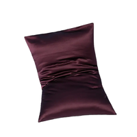 Personnalisé 100% pur mûrier argent Ions taie d'oreiller en soie 22 Momme taie d'oreiller en soie fermeture éclair avec boîte personnalisée