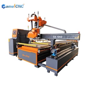 3d Wood CNC ATC Router Machine 9KW Vacuum Table T-slot Automatic Tool Change Nesting Syntec Mach3 Pump For Wood