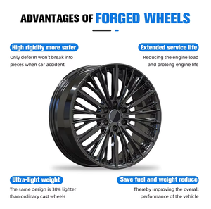 Llantas <span class=keywords><strong>de</strong></span> aleación <span class=keywords><strong>de</strong></span> aluminio forjado cromadas personalizadas <span class=keywords><strong>de</strong></span> 2 piezas 17 18 19 20 pulgadas llantas 5x5x120 112 5x114,3 llantas - Product Image 5