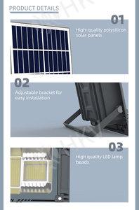 <span class=keywords><strong>Projecteur</strong></span> <span class=keywords><strong>solaire</strong></span> RGB 300W à changement de couleur avec télécommande, boîtier en aluminium moulé sous pression pour la publicité paysagère et les événements - Product Image 4