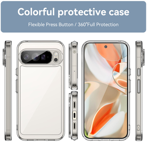 Funda Transparente para <span class=keywords><strong>Pixel</strong></span> 10 Pro XL, 2 en 1, TPU Suave, Gel, Parachoques, Parte Trasera Rígida de Acrílico, Funda para Teléfono Móvil para Google <span class=keywords><strong>Pixel</strong></span> 10 Pro XL - Product Image 6