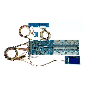 מעגלים משולבים Seplos 16S 100A 150A 200A 48V Lifepo4 לוח סוללת ליתיום LFP Cell Balance BMS עם מסך LCD