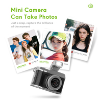 Mini cámara portátil de 0.96 pulgadas con luz LED de relleno, varios filtros, reproduce a voluntad, graba en cualquier momento.