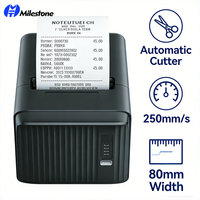 Imprimante thermique sans fil Milestone MHT-P80A 80 mm pour terminal de point de vente, prise en charge des codes-barres, des tickets de loterie et des billets de bus