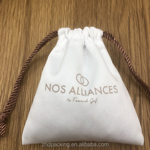 高品质批发定制便宜长款大拉绳美容化妆包柔软奢华大天鹅绒小袋 - Product Image 6