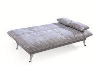Sofá cama doble sencillo y barato con tela