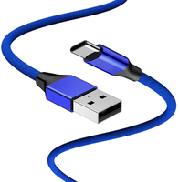 Kain Anyaman Tahan Lama 1M Pengisian Cepat USB 2.0 untuk 3.1 Data Tipe C Kabel untuk Xiaomi MacBook Huawei