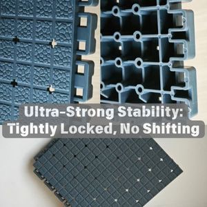 Azulejos de suelo de cancha de baloncesto de plástico para exteriores Hi-Q de 10 años, <span class=keywords><strong>aro</strong></span> Hi-Q de césped artificial de calidad para canchas de baloncesto al aire libre - Product Image 3
