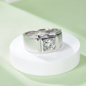 Luxury S925 Sterling Silver Selection D-color <strong>Moissanite</strong> Diamond <strong>Ring</strong> for <strong>Men</strong> and Women Party Engagement <strong>Ring</strong> GRA Certified Gift - Product Image 4