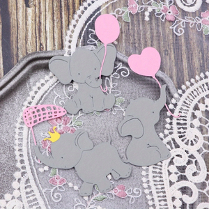 Fustelle in Metallo a Forma di Elefanti per Creazione di Biglietti, Stencil per Scrapbooking Fai-da-Te, Fustelle a Forma di Farfalle per Album Fotografici - Product Image 4
