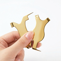 Nouveau peigne de brosse de séparation permanent de levage de cils en acier inoxydable personnalisé brosse de peigne de cils en forme de Y en métal