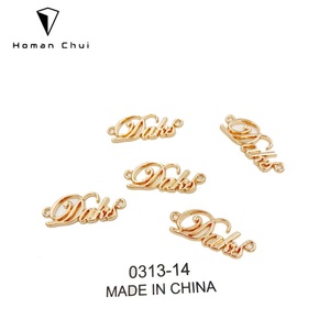 Brand logo <b>Sewing</b> <b>Bag</b> Accessories Golden Letter Metal Tag for Women Handbag - Product Image 4