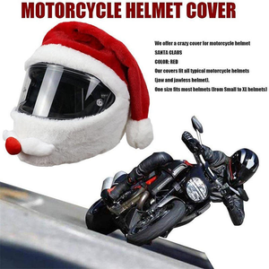 Funda para Casco de Motocicleta de Santa Claus, Tela de Felpa Suave, Resistente al Viento, Cálida, Regalo de Navidad para Motociclistas, Oferta 2026 - Product Image 2