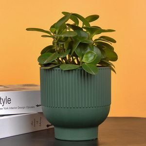 Fabricant de jardinières personnalisées en gros, pots de fleurs de jardin extérieurs, jardinières en plastique texturé <span class=keywords><strong>moins</strong></span> chères de Chine - Product Image 1